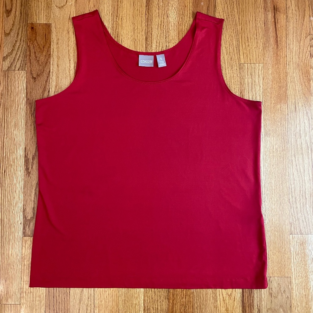Chico’s Red Tank Size 3